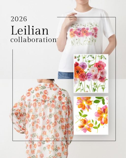 レリアン @leilian_official と川崎景太の、はじめてのコラボレーション。

チューリップ、スイートピー、ラナンキュラス。
明るい花々を用いた、Tシャツとブラウス。

光を含んだような色合いと、
やわらかくほどけるようなかたち。

動きにあわせて、花の気配がそっと揺れる。

Leilian × HANA GRAPHIC ART

—

A first collaboration with Leilian.

Tulips, sweet peas, and ranunculus.
T-shirts and blouses featuring gentle, luminous florals.

Soft colors that hold the light,
shapes that feel light and unfolding.

A quiet presence of flowers,
moving softly with each gesture.

Leilian × HANA GRAPHIC ART

—

Flower Artist 川崎景太
@keitakawasaki_official

……………………………………..

#keitakawasaki #flowerart #modernart #現代アート #花のある暮らし